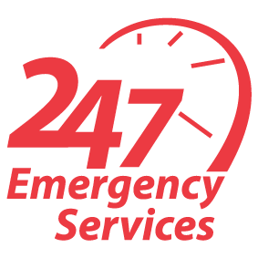 24/7 emergency services logo