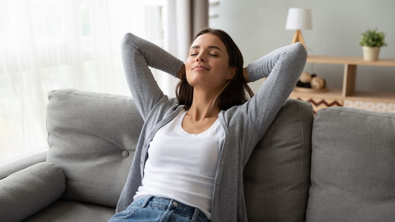 comfortable woman