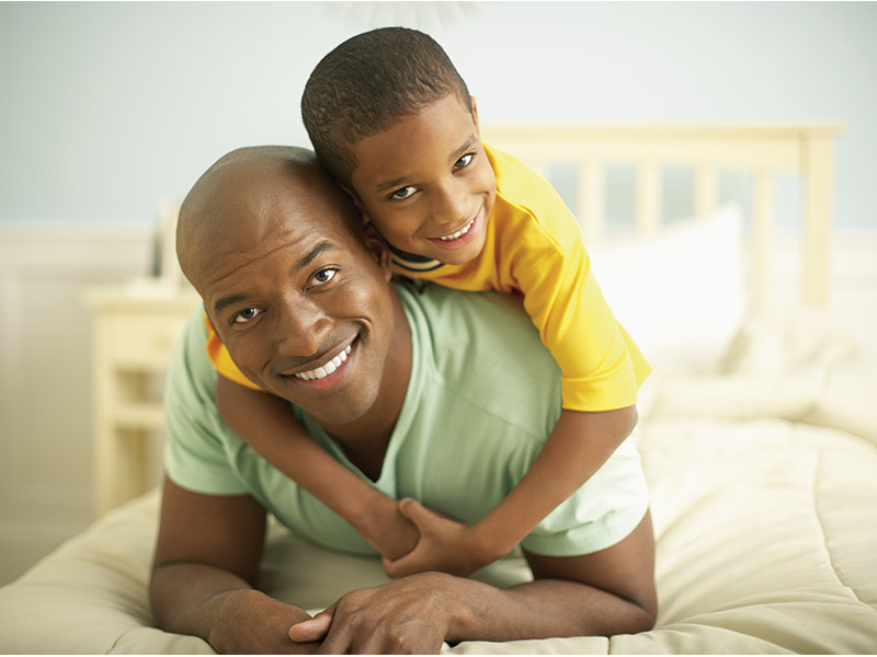 happy family with good HVAC system